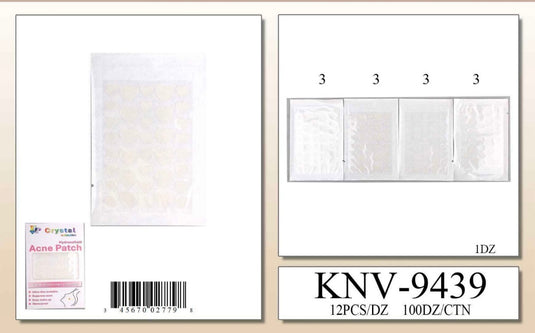 Skincare- Clear Heart Acne Patches KNV-9439 (12pc pack)