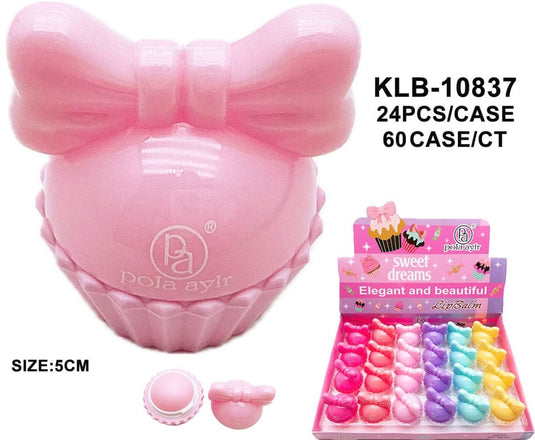 Lips-Sweet Dreams Coquette Cupcake Lip Balm KLB-10837 (24pcs display)