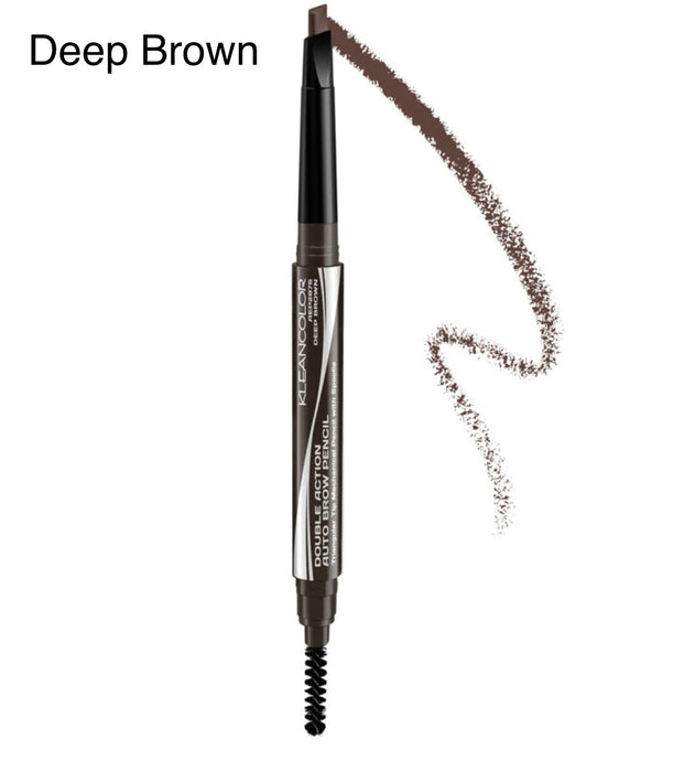 Eyebrows- Kleancolor Double Action Brow Pencil AEP2875 DEEP BROWN (12pc pack)