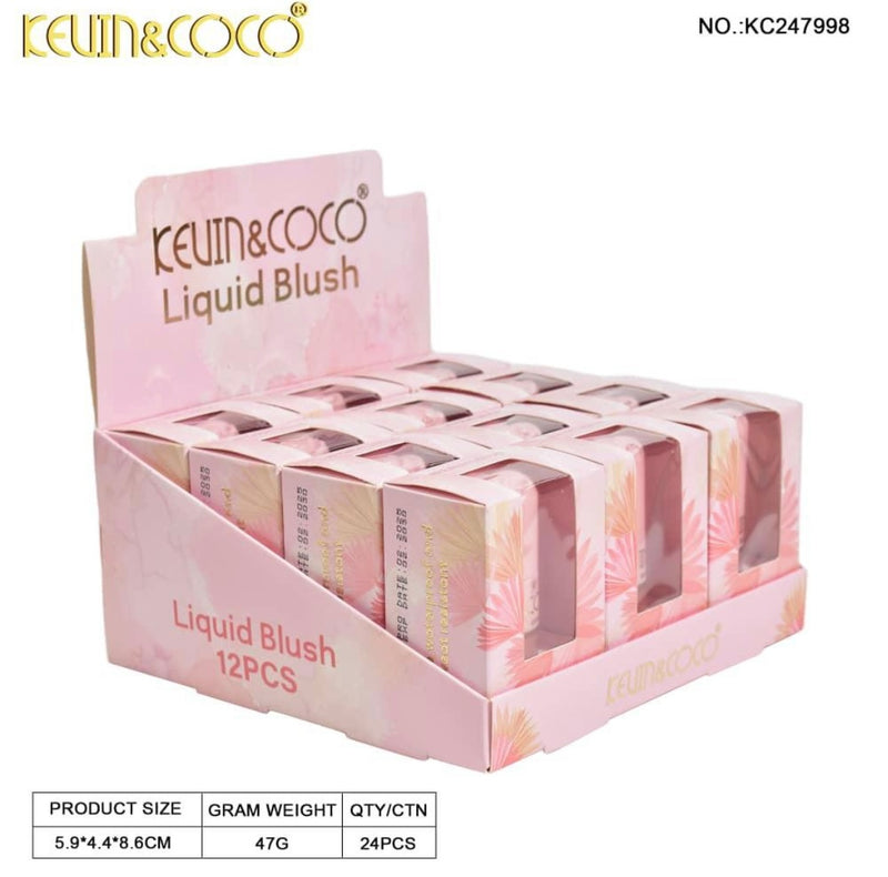Load image into Gallery viewer, Face-Kevin&amp;Coco Liquid Blush KC247998 ($1.33 each, 12pc display)
