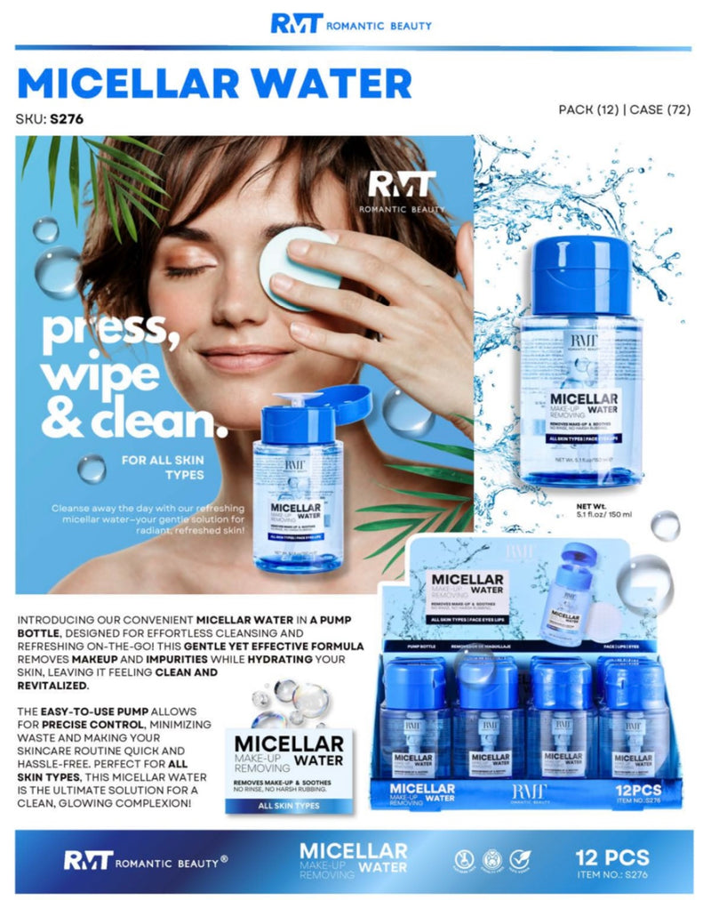 Load image into Gallery viewer, Skincare-Romantic Beauty Micellar Water Makeup Remover S276 ($3 each, 12pcs display)
