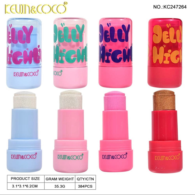 Load image into Gallery viewer, Face-Kevin&amp;Coco Jelly Highlighter KC247264 (12pcs display)
