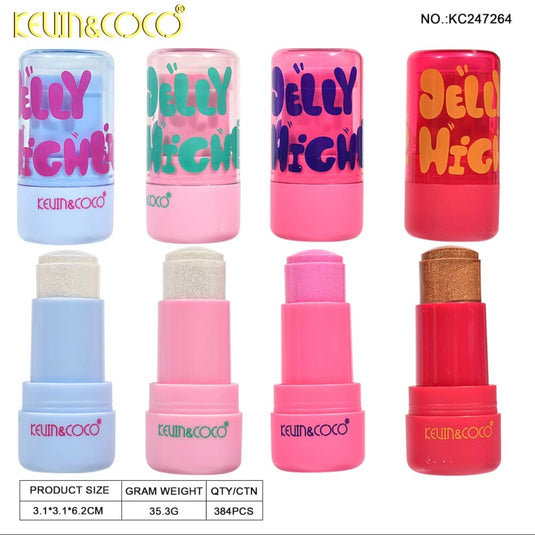 Face-Kevin&Coco Jelly Highlighter KC247264 (12pcs display)