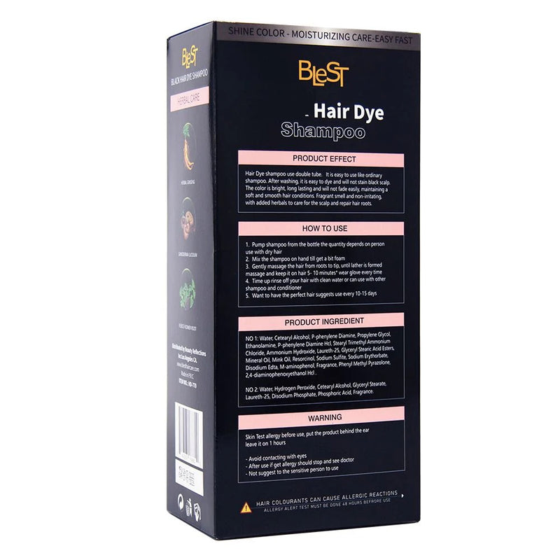 Load image into Gallery viewer, Hair- BLEST 16.9oz Hair Dye Shampoo- Black (4pc bundle,$5.50 each)
