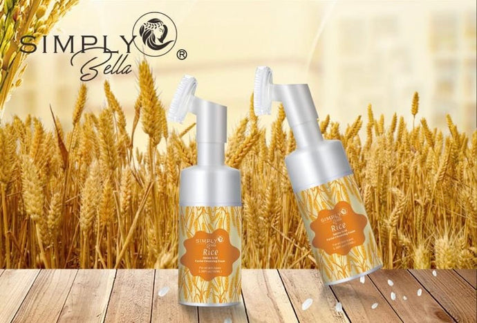 Skincare- Simply Bella Amino Acid Facial Cleansing Foam Rice FC-1005 (4pc bundle, $3.25 each)