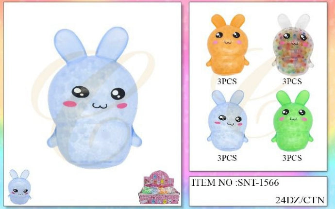Accessories-Squishy Bunny Toy SNT-1566 (12pc box)
