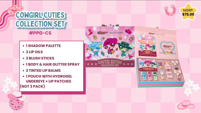 Face-Beauty Creations The Powerpuff Girls Cowgirl Cuties PR Collection Set #PPG-CS (1pc)