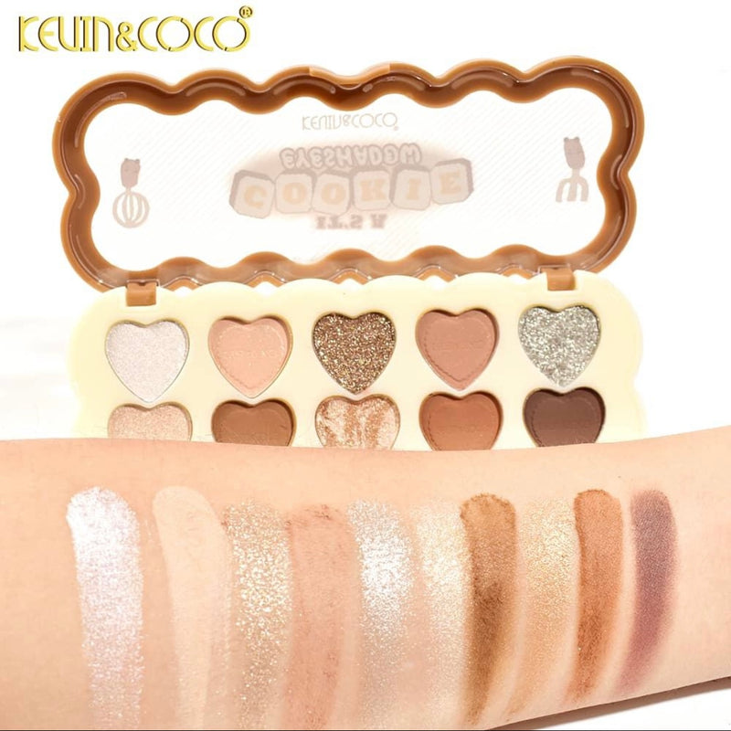 Load image into Gallery viewer, Eyes-Kevin&amp;Coco Caramel Bakery Series Cookie Eyeshadow Palette KC248063 ($2 each, 12pcs display)
