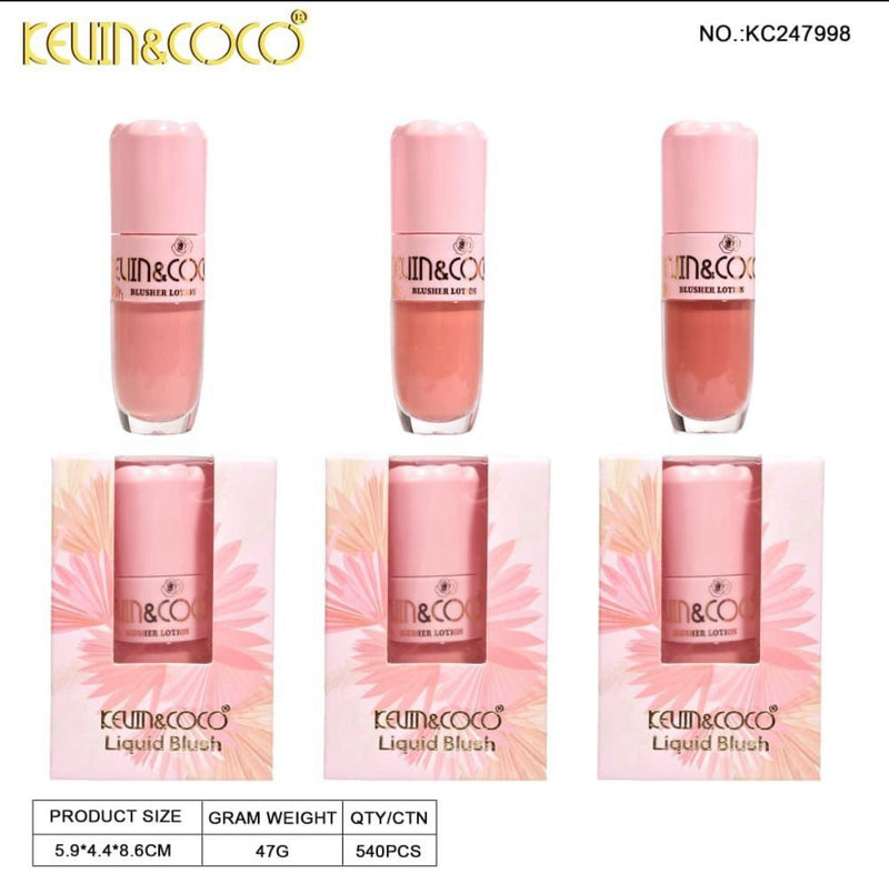 Load image into Gallery viewer, Face-Kevin&amp;Coco Liquid Blush KC247998 ($1.33 each, 12pc display)
