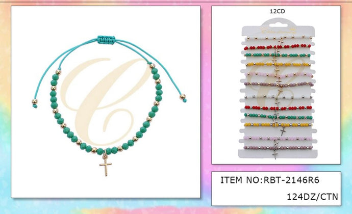 Jewelry-Faith Bracelets RBT-2146R6 (12pc pack)