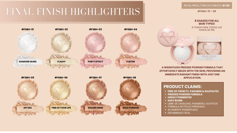 Load image into Gallery viewer, Face-Beauty Creations Final Finish Highlight Display (48pc Display+Free Sample)
