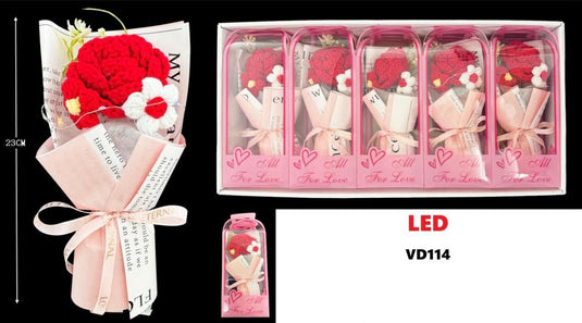 Accessories-Crochet Roses VD114 (5pc box)