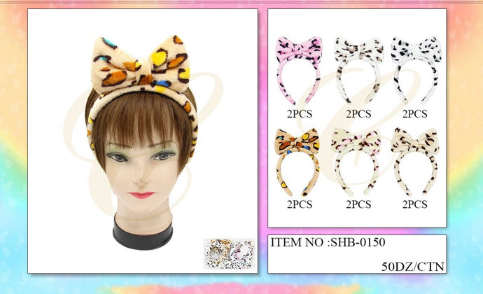 Hair-Animal Print Head Band SHB-0150 (12pcs pack)