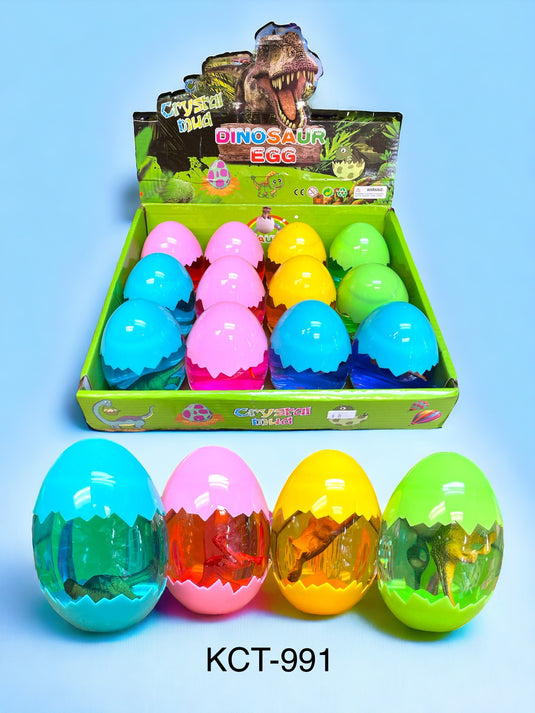 Novelties- Dino Egg Slime With Toy Inside KCT-991 (12pc box)