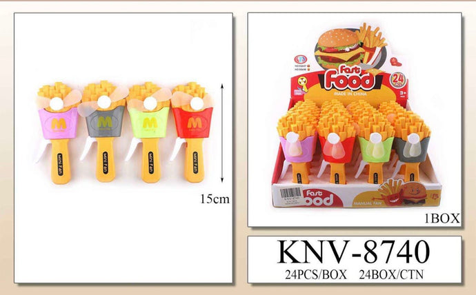 Novelties-Fast Food French Fries Fans KNV-8740 (24pcs box)