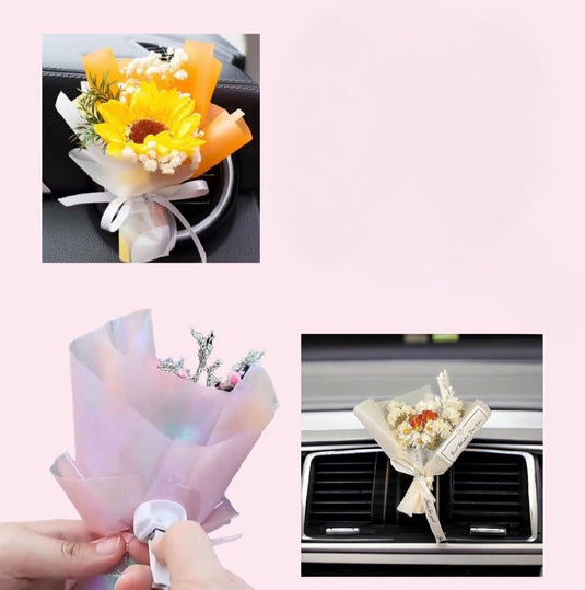 Novelties- Flower Bouquet Car Vent Air Freshener MIX (12pc bundle, $2.50 each)