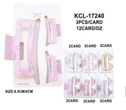 Hair-Hair Claw Clip KCL-17240 (12pc pack)