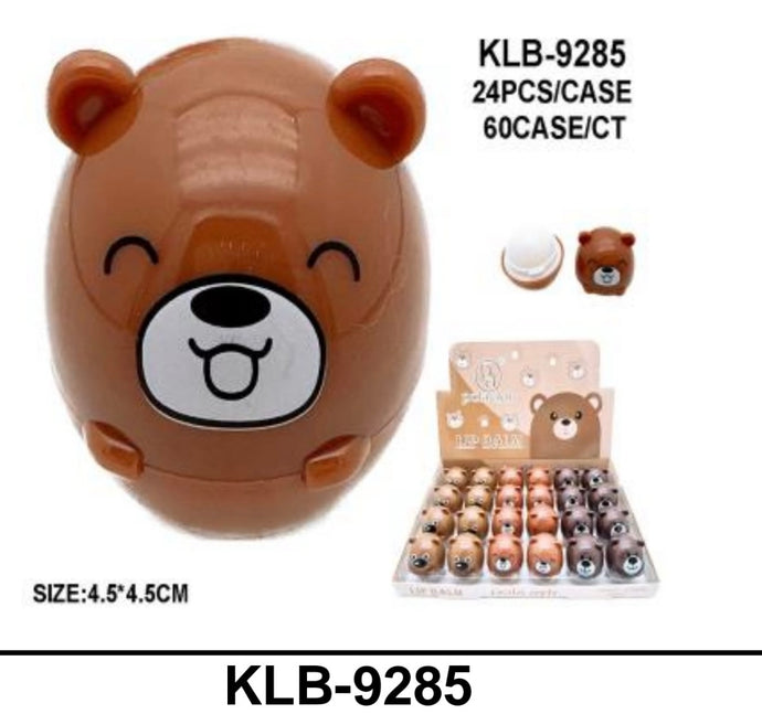 Lips-Little Bear Egg Lip Balm KLB-9285 (24pcs display)