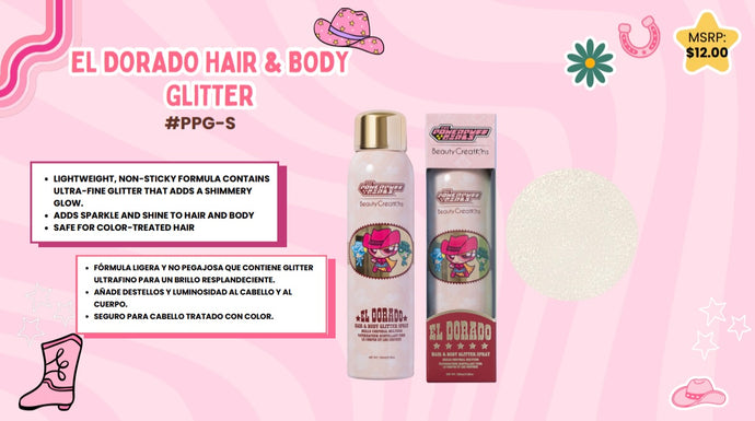 Hair-Beauty Creations The Powerpuff Girls El Dorado Hair & Body Glitter #PPG-S ($6.50 each, 4pc bundle)