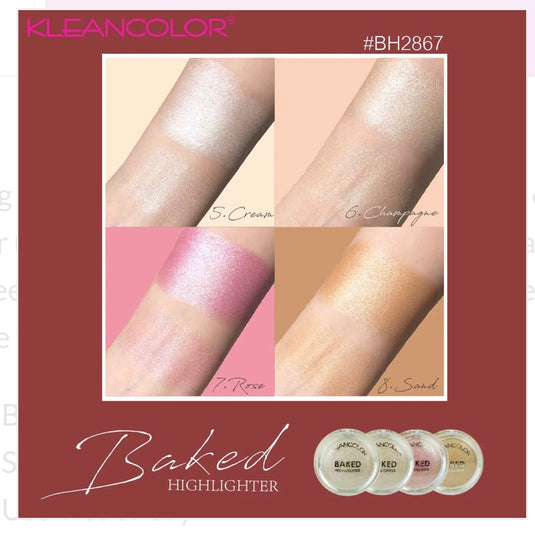 FACE-Kleancolor Baked Highlighter BH2867 (24pc display)