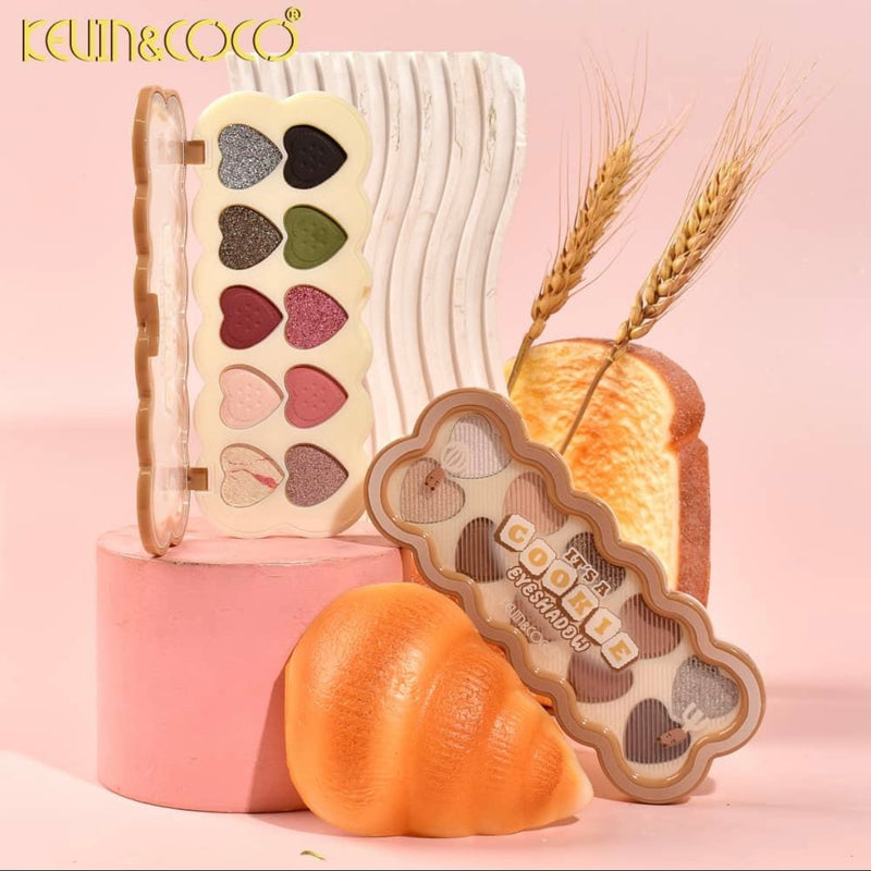 Load image into Gallery viewer, Eyes-Kevin&amp;Coco Caramel Bakery Series Cookie Eyeshadow Palette KC248063 ($2 each, 12pcs display)
