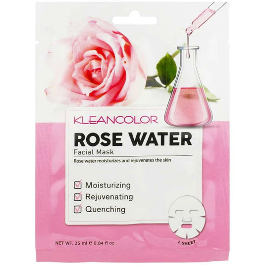 Skincare- Kleancolor Face Sheets Rose Water FM420 (12pc box)