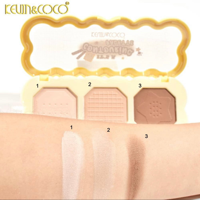 Load image into Gallery viewer, Face-Kevin&amp;Coco Caramel Bakery Series It’s A Contouring Palette KC248049 ($2 each, 12pcs display)
