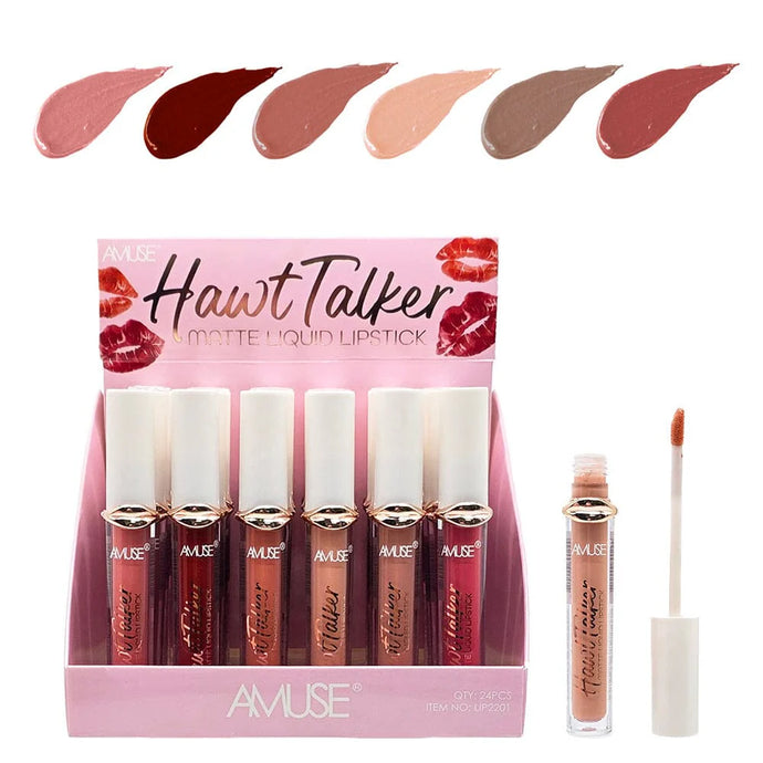 Lips- Amuse Hawt Talker  Matte Liquid Lipstick LIP2201 ($1.30 each, 24pc display)