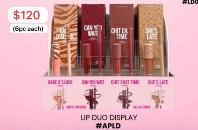 Lips- Beauty Creations Lip Duo Display (24pc display)