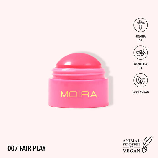 Face- Moira Soft Blush Balm Fairy Play SBB007 (3pc bundle, $3 each)