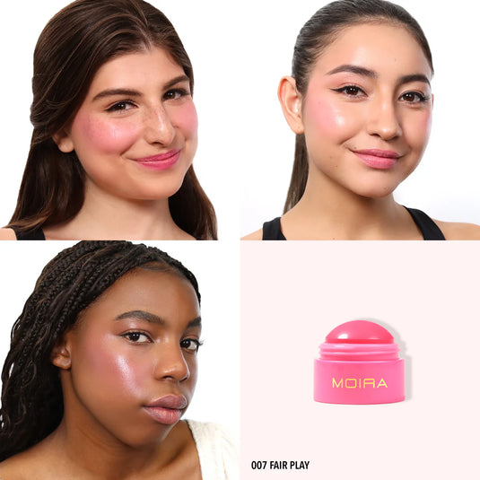 Face- Moira Soft Blush Balm Fairy Play SBB007 (3pc bundle, $3 each)