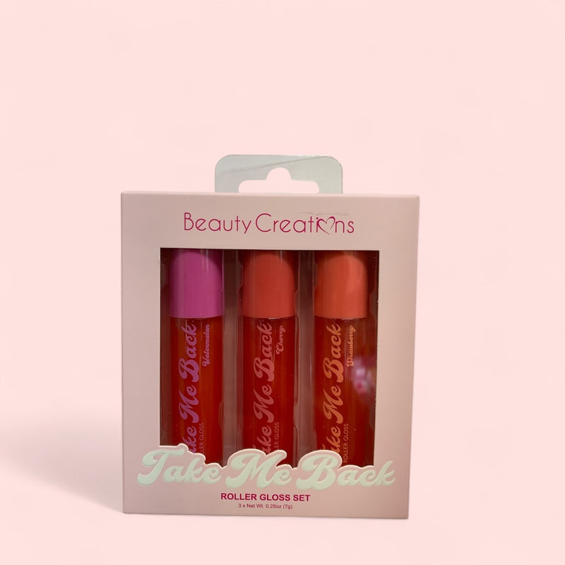 Load image into Gallery viewer, Lips-Beauty Creations Take Me Back Roller Gloss Set. #TBRG-SET ($3 each, 6pc bundle)
