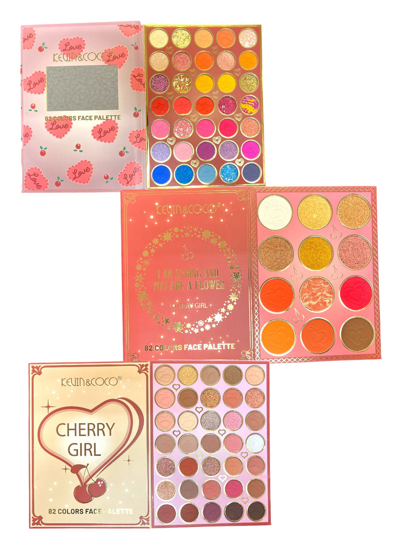 Load image into Gallery viewer, Eyes- Kevin&amp;Coco 82 color Face Palette KC221379 (4pc bundle, $6.50 each)
