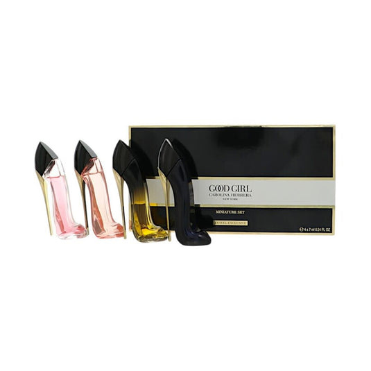 Perfume Set- Good Girl Mini Travel Set By Carolina Herrera 0.24oz/7ml each