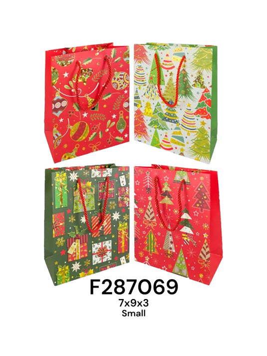 Accessories- Xmas Small Gift Bag F287069 (12 pack)