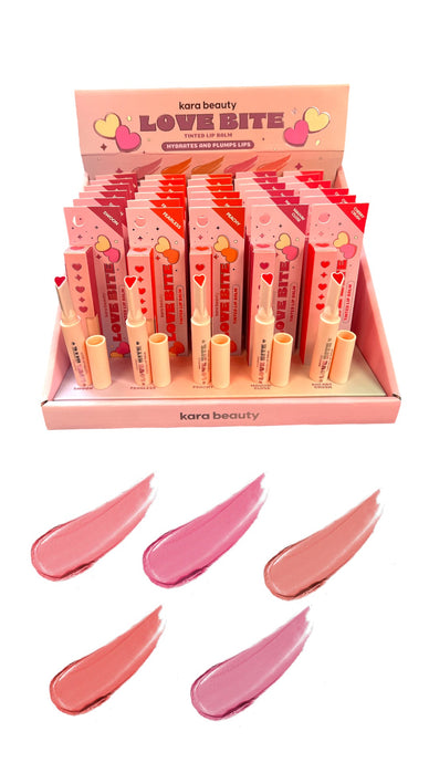 Lips- Kara Love Bite Lip Balm L5-15-D (30pc display, $3.25 each)