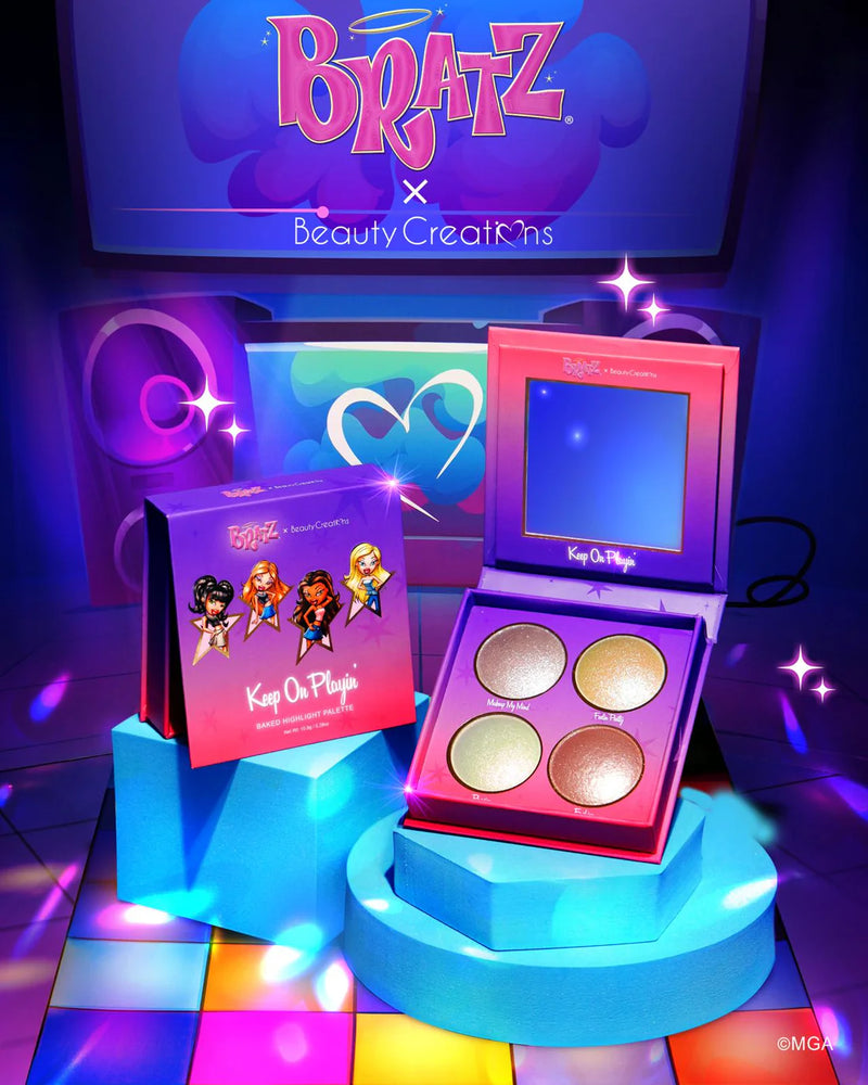 Load image into Gallery viewer, Face- Beauty Creations BRATZ Keep On Playin Highlight Palette BGN-BH (4pc bundle, $7 each)
