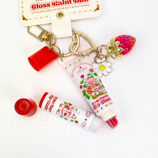 Lips-Celavi Strawberry Shortcake 2PC Gloss Balm Duo with Keychain SS60095 ($3.25 each, 6pc bundle)