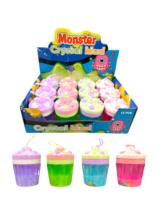 Accessories- Monster Crystal Mud Glitter Slime KCT-956 (12pc box)