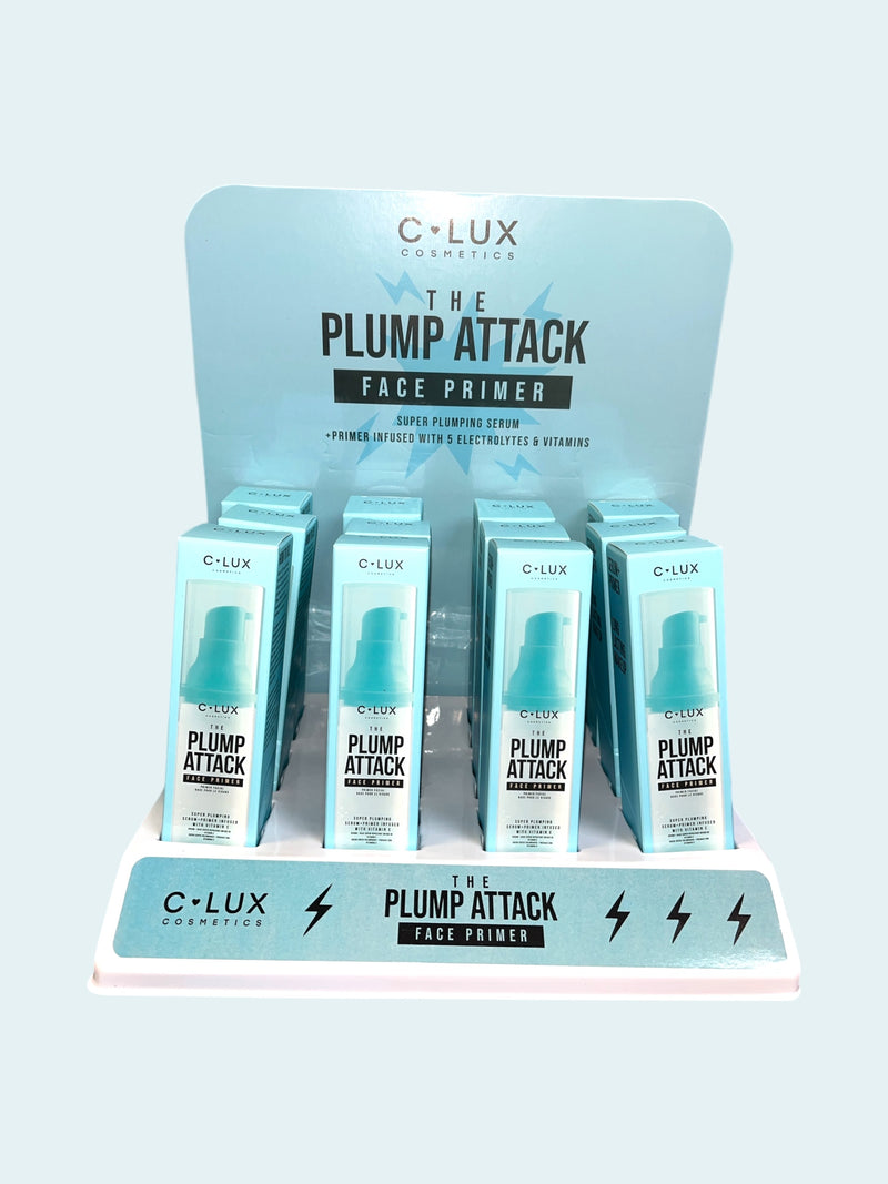 Load image into Gallery viewer, Face- Clux The Plump Attack Face Primer Display (12pc display, $3 each)
