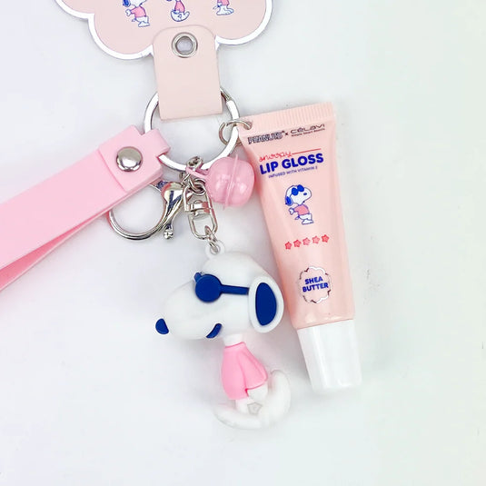 Lips-Celavi Peanuts Lip Gloss With Keychain P60195 ($3 each, 6pc bundle)