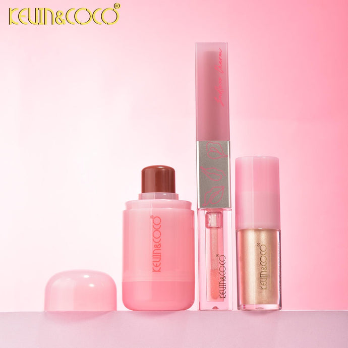 Face-Kevin&Coco Pudding Makeup Set- Blush, Highlight and Lip Gloss KC1103-B ($3 each, 12pc display)