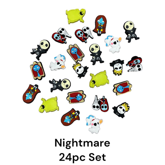 Shoe charms- Nightmare (24pc pack)