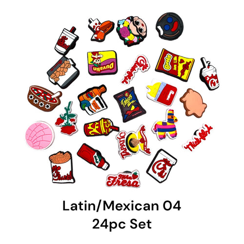 Shoe charms- Latin/Mexican 04 (24pc pack)