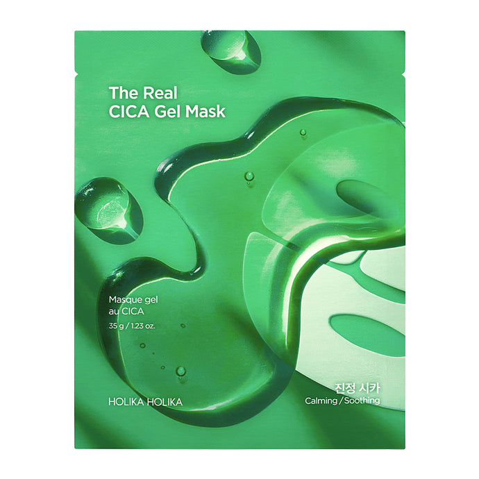Skincare-Holika Holika The Real CICA Gel Mask Calming/Soothing No.4837 ($2.50 each, 4pcs bundle)