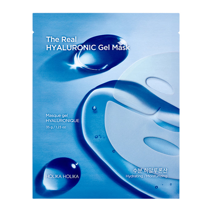 Skincare-Holika Holika The Real HYALURONIC Gel Mask Hydrating/Moisturizing No.4844 ($2.50 each, 4pcs bundle)