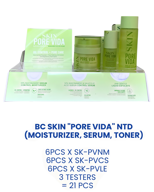 **PRE-ORDER** Skincare-Beauty Creations SKIN Extension “Pore Vida” Display SKPV-NTD (21pc Display)