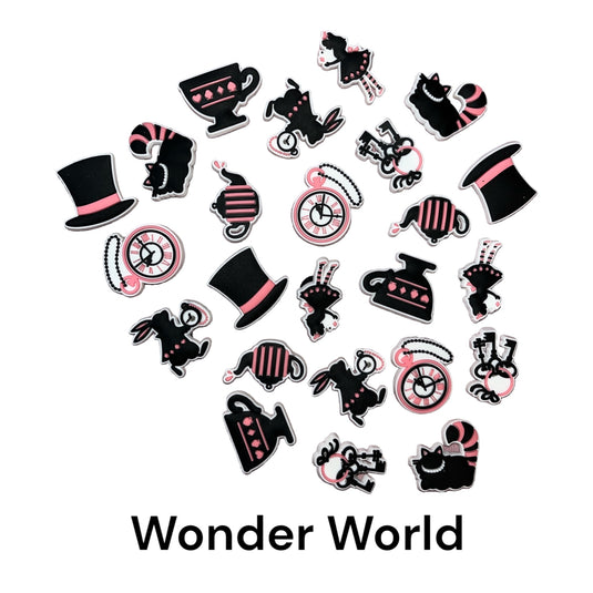 Shoe charms- Wonder World (24pc pack)