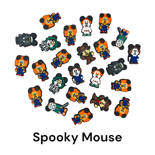 Shoe charms- Spooky Mouse (24pc pack)
