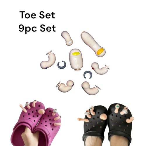 Shoe charms- Toe set (9pc pack)